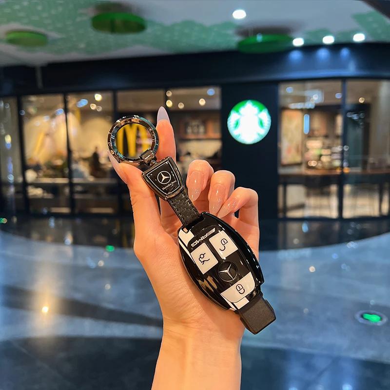 RPO5 Car Alloy Key Case Key Bag Shell Key Chain Mercedes-Benz A C E G S V Class CLA CLS GLA GLC GLE GLK Vito Sprinter SL SLK Viano ML