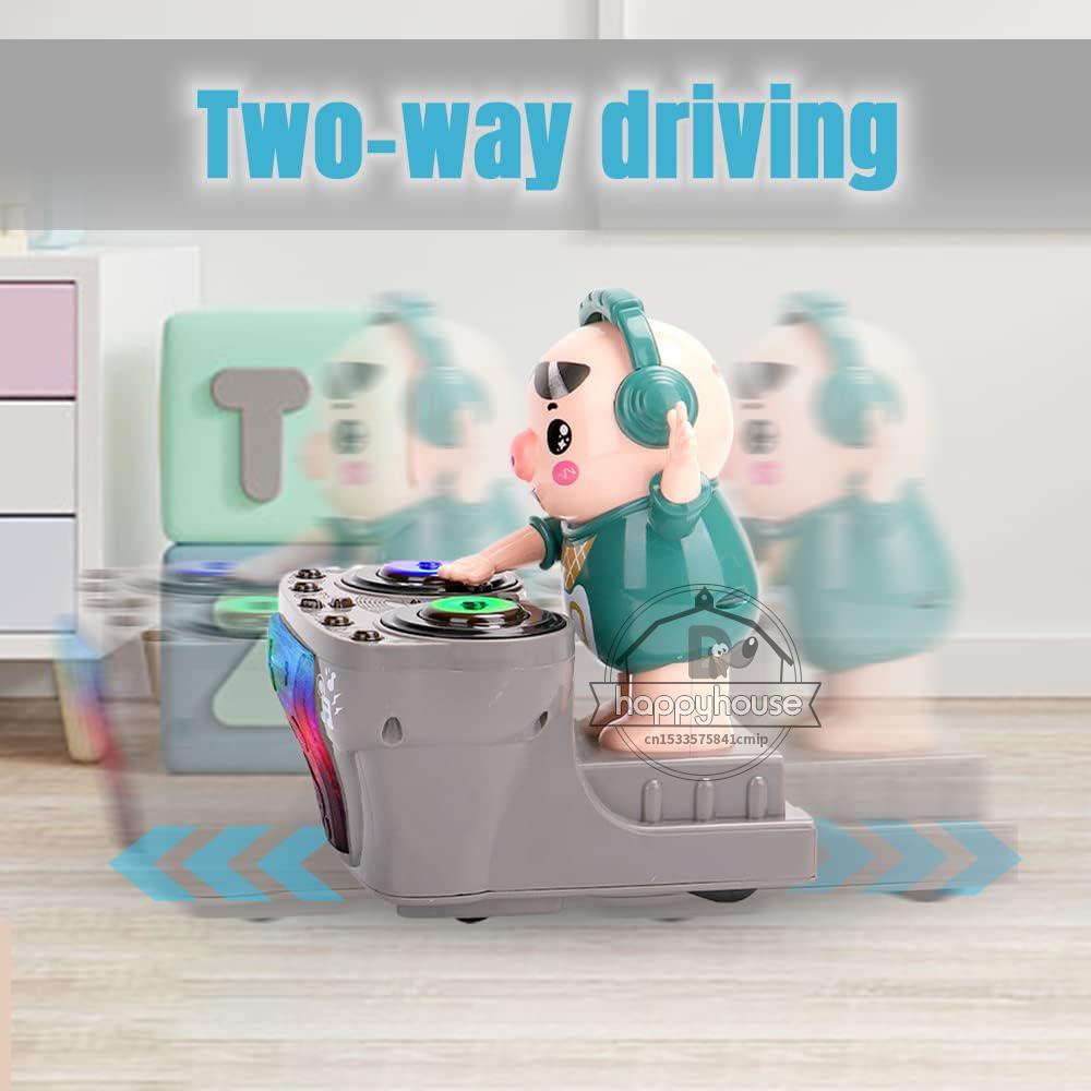 Электронный диджей, световая музыка, танцующая свинья, игрушка, музыкальные игрушки, симпатичная свинья, танцующая свинья, игрушка с музыкой, светодиодные фонари, музыкальная игрушка для детей