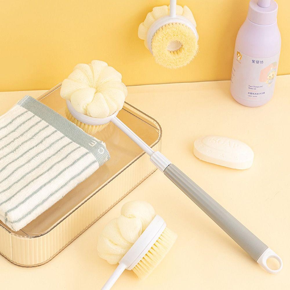 Телескопическая щетка для душа с длинной ручкой, отшелушивающая щетка для тела, креативные инструменты для душа