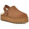 UGG Удобные двусторонние мюли с флисовой подкладкой, закрытый носок, женские, цвет каштановый 1166734-CHE
