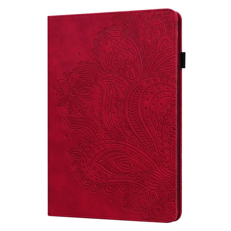 Universal Tablet Case Galaxy Tab S10 FE Plus Poco Pad 12.1 With Card Slot Stand Full Coverage Embossed Floral