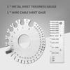 Stainless Steel Wire Metal Sheet Thickness Gauge and Dual Sided Sheet Gauge