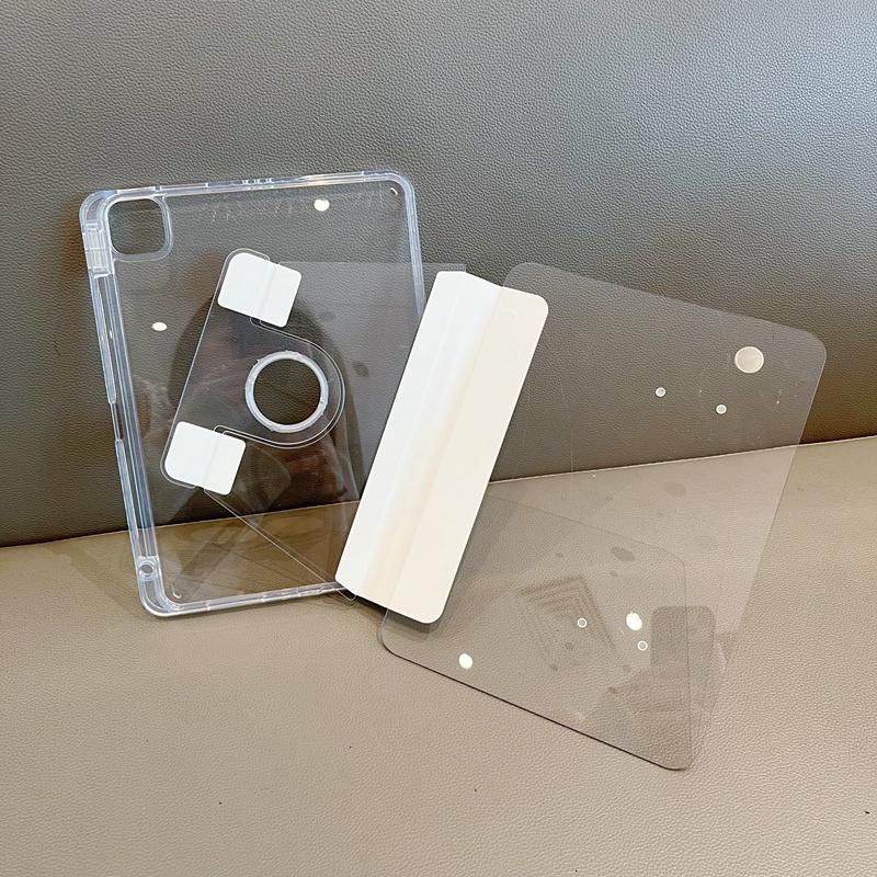 Прозрачный кристально чистый акриловый вращающийся чехол для Ipad Pro 11 Air 5 Air 4 10,9 10,2 9, 8, 7 Air 3 Pro 10,5 с гнездом для ручки