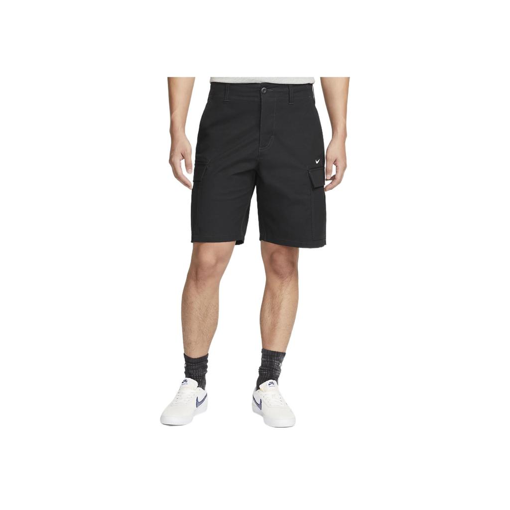 Nike Solid Color Buttoned Utility Shorts Men Bottoms Black DQ6293-010