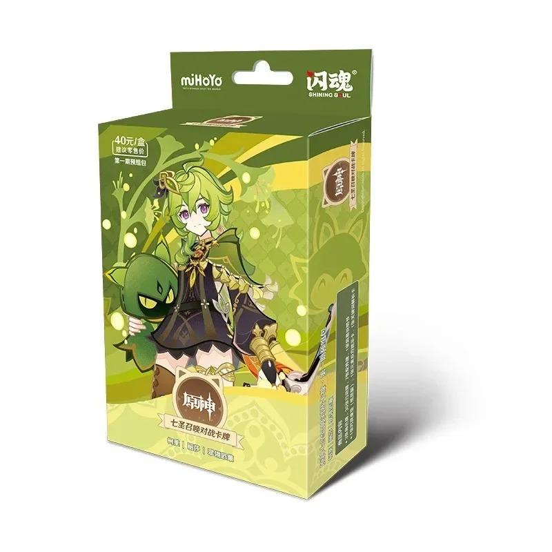 Official Genuine Genshin Impact Summoning Battle Card Game Character Hu Tao Zhongli Peripheral Gift Toy Card Box