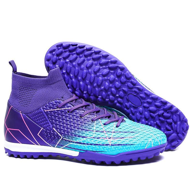 High-Top Football Cleats TF Artificial Turf Kids Youth Adults Training Soccer Shoes