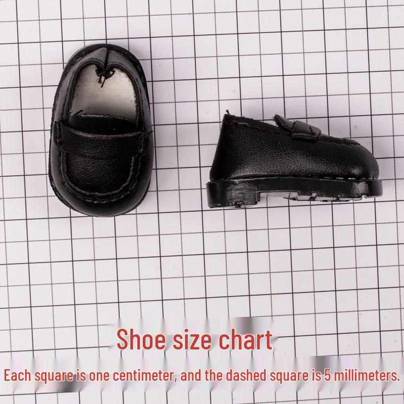 10CM Cotton Doll Shoes: Labubu's Macaron Leather Shoes