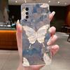 Case For Vivo X50 5G 4G X50 Pro Flower Butterfly Protective Fundas For Vivo X60 Pro Transparent Soft Silicone TPU Phone Cover