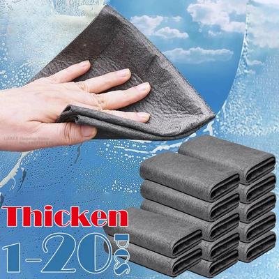 Волшебная салфетка для протирки стекол, утолщенная многофункциональная салфетка для протирки окон и зеркал, тряпка для мытья автомобиля, салфетка для чистки туалета на кухне, прочная салфетка из микрофибры для мытья посуды