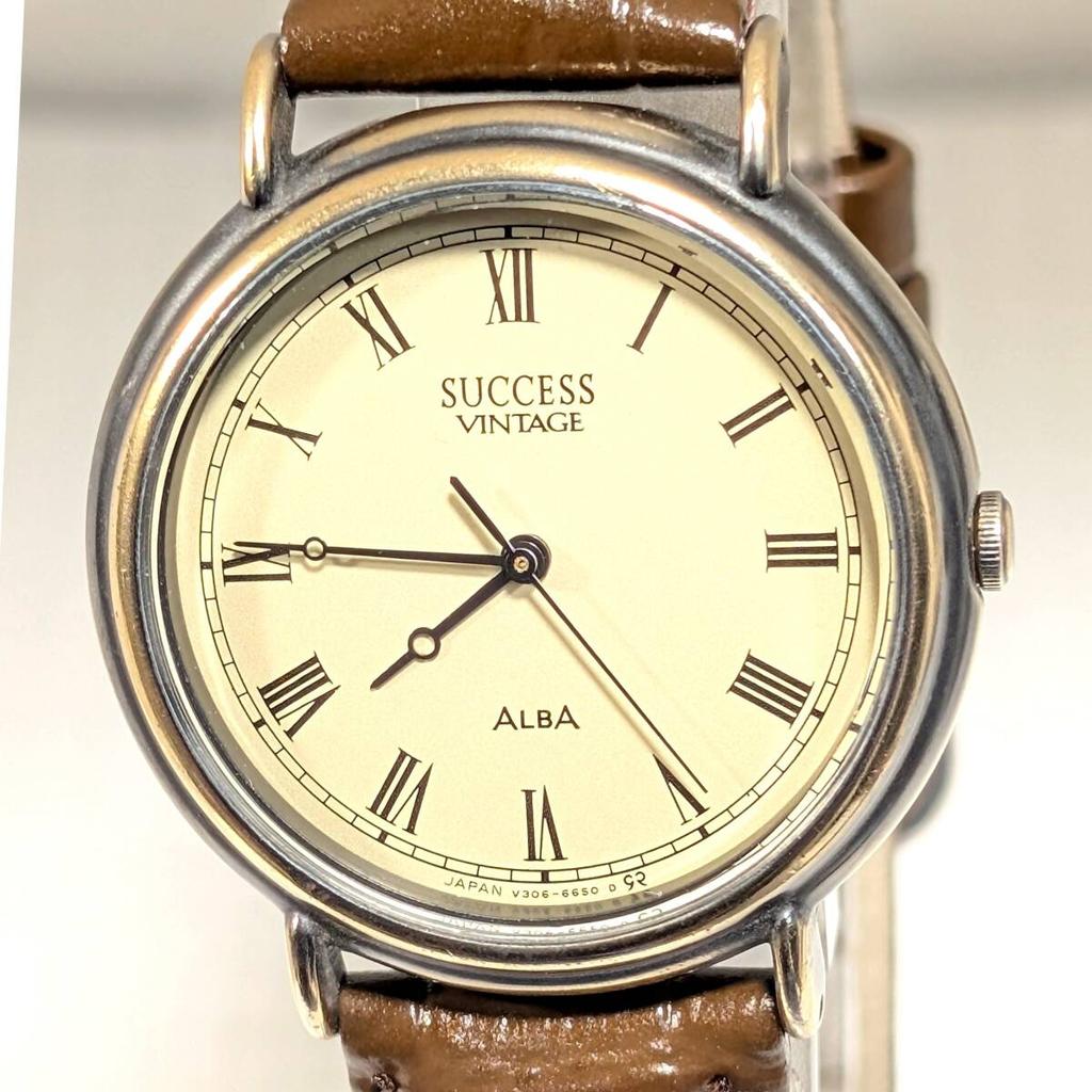 SEIKO ALBA Мужские часы с батарейкой и ремешком, Заменены, Состояние, T-27