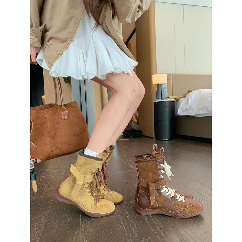 Версия из коровьей кожи виноградная мать те же боксерки ретро цветовая гамма ремешки боковая молния охотничья одежда ботинки Мартин Dexun женские короткие ботинки