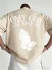 Urban Faith Inspired Tee with Only God Can Judge Me Text and Praying Hands Print 100 Cotton Unisexs Tshirt Summer Casual Wear