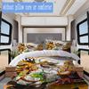 The Bad Guys Pattern Bedding,Quilt Set Quilt Cover Pillowcase Home Birthday Gift (1*duvet cover+2*pillowcase,without core)XSJT0917341