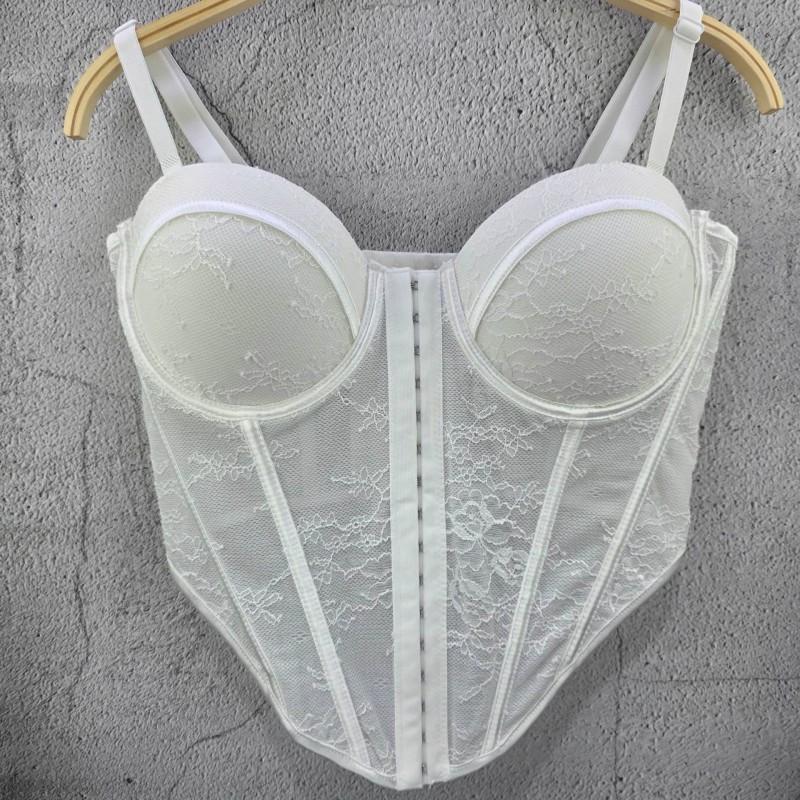 Lace Corset Top Women Slim Fit Push Up Bustier Crop Sexy Party Clubwear
