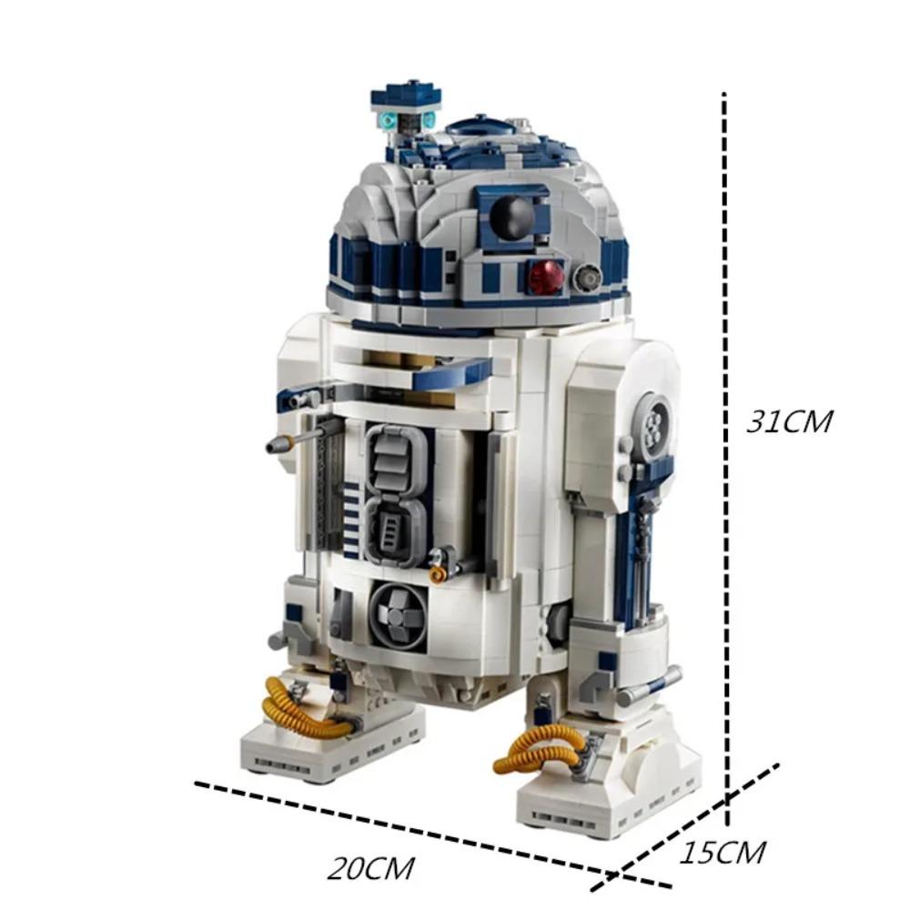MOC 2314 деталей Космический Робот Строительные Блоки Кирпичики Робот R2 R2D2 Фигурки Модель Детская Игрушка Мальчик Подарок на День Рождения Рождество