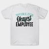 Футболка женская Worlds Okayest Employee Harajuku Print Kawaii футболка летняя женская футболка с коротким рукавом топ футболка