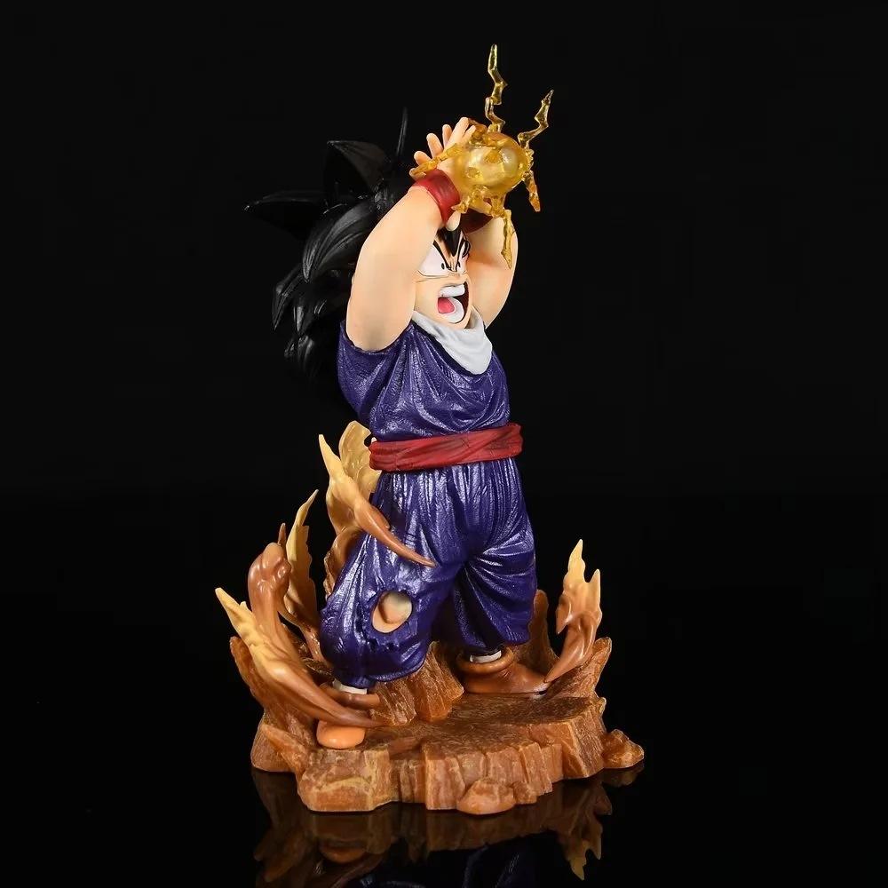 18 см Аниме Dragon Ball Сон Гохан Фигурка ПВХ Статуя ребенок сын в воротнике фигурки действия мод клей Круглый Сенсорный Прочный Прыгучий Эластичный