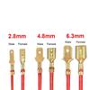 50Pcs 2.8/4.8/6.3mm Wire Connectors Female/Male Crimp Terminals New Spade Terminals