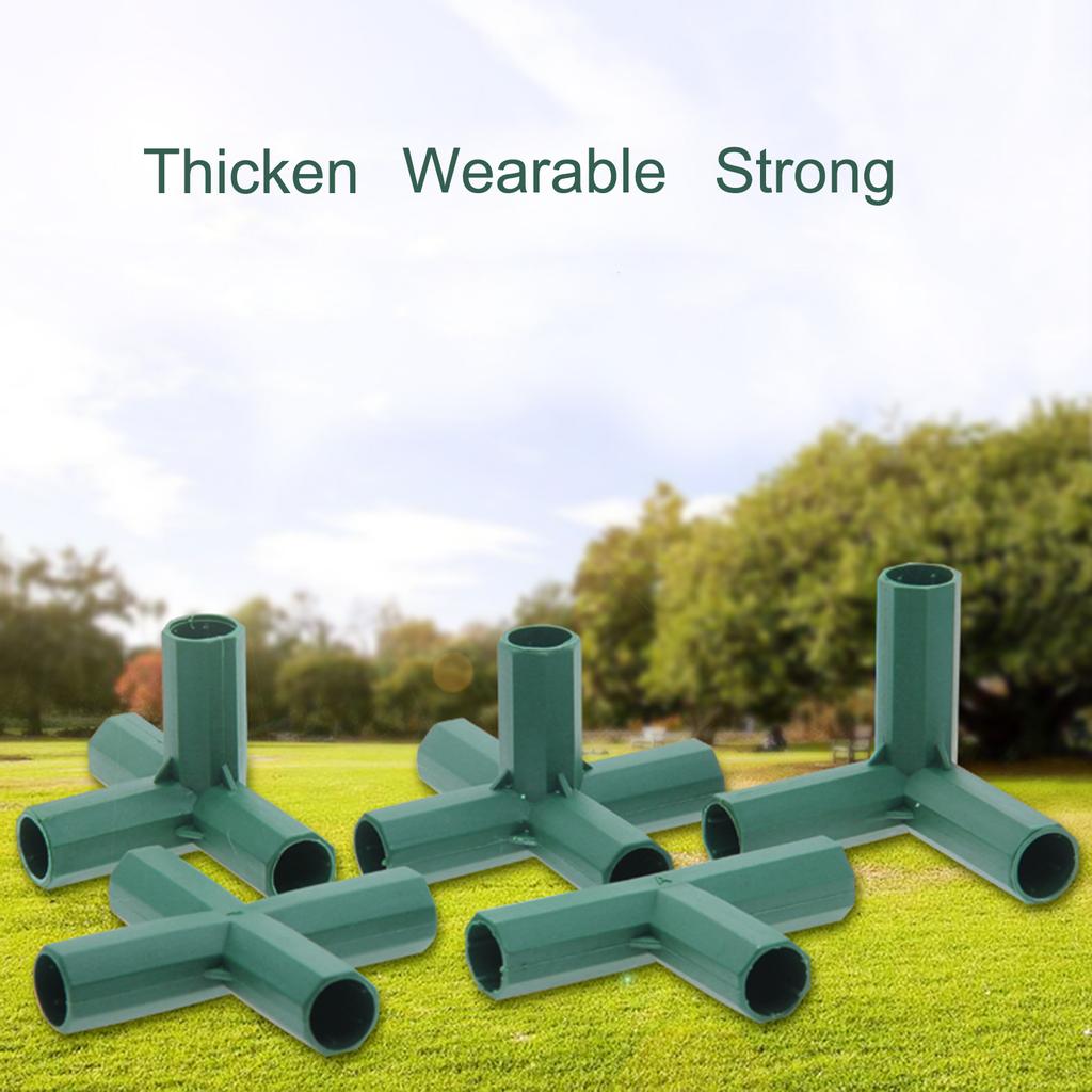 12 шт. 16 мм Садовый соединитель для каркаса Пластиковые соединители для каркаса теплицы для винограда Солнцезащитный навес