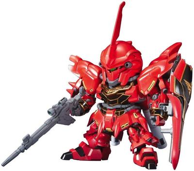 SD Gundam BB Senshi No. 365 Мобильный доспех Гандам UC MSN-06S Синанжу Предварительно окрашенная пластиковая модель