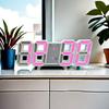 Modern Fashion Large Led Digital Wall Clock 8 Inches 3d Led Desk Clock Alarm Clock Honm Decor Kitchen Living Room Study