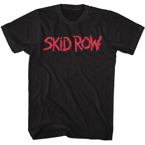 Skid Row Red Logo Black Adult TShirt Unisex T-Shirt