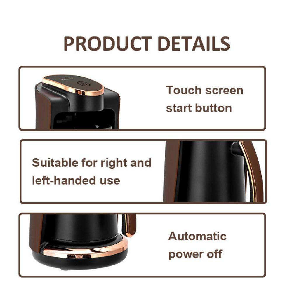Электрическая кофеварка для приготовления чая и кофе 250 мл, турецкая кофемашина на одну чашку