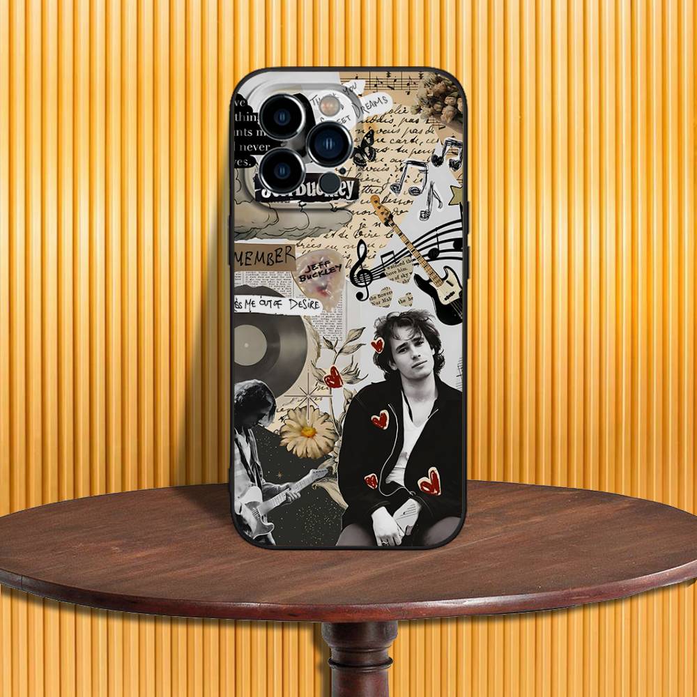 Чехол для телефона J-Jeff B-Buckley Для iPhone 17,16,15,14,13,12,11,Pro,Max,Plus,X,XS,SE4,E,Mini, Мягкий черный чехол