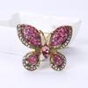 High -End Exquisite Rhinestone Butterfly Brooch Fashion Temperament Cardigan Coat Clothing Accessories Corsage