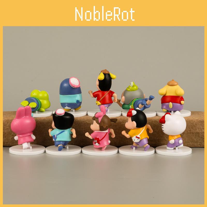 Adorable Pvc Anime Figures Set 10 Pieces Cute Character Collection For Fans