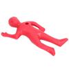 Red Human Shape Pen Holder Plastic Funny Pencil Holder Desk Ornaments for Office Household Decoration