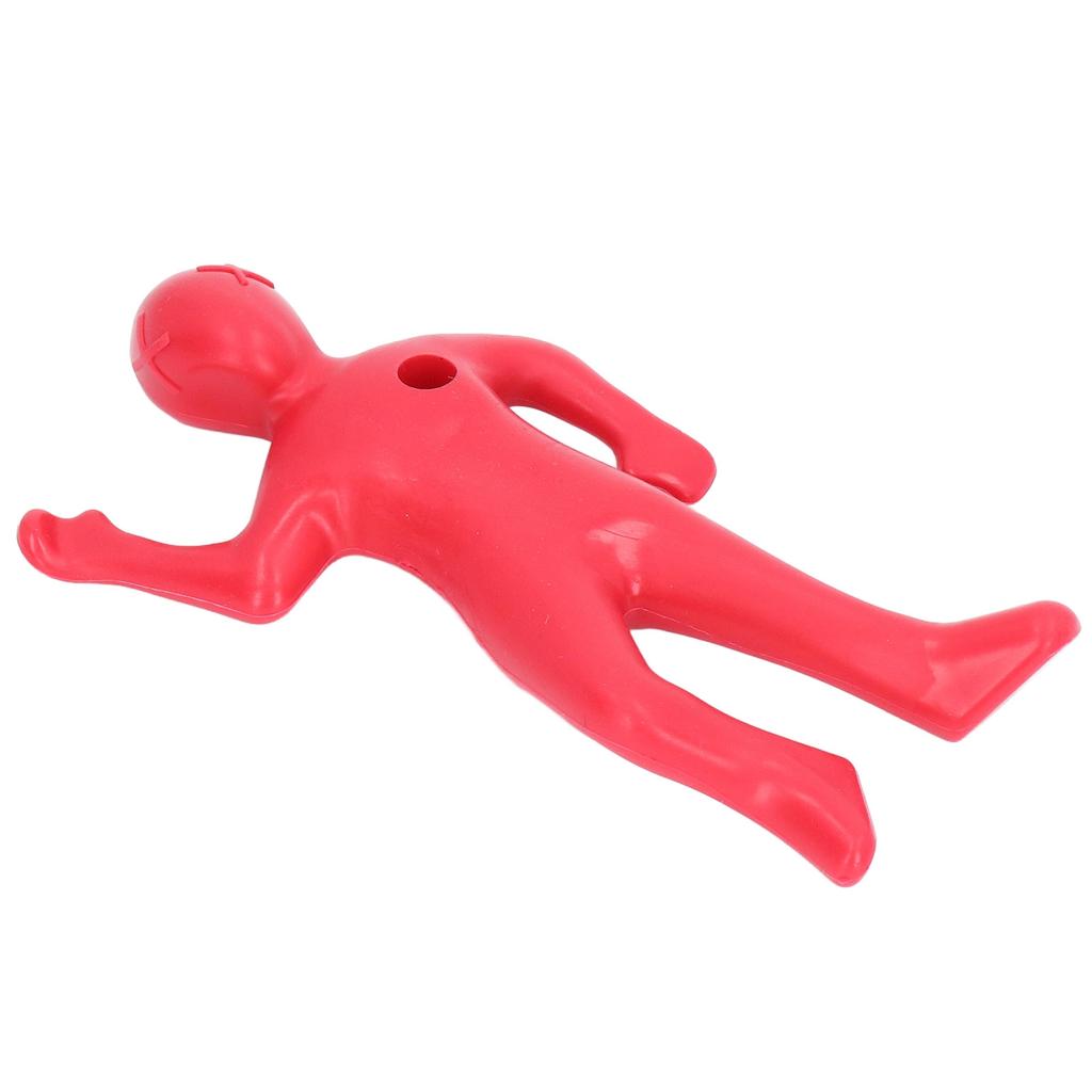 Red Human Shape Pen Holder Plastic Funny Pencil Holder Desk Ornaments for Office Household Decoration
