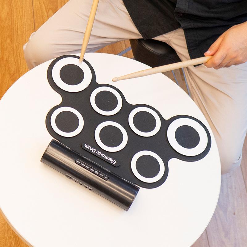 IWord Портативная электронная барабанная установка Bluetooth для детей - Инструмент для начинающих с ручным управлением