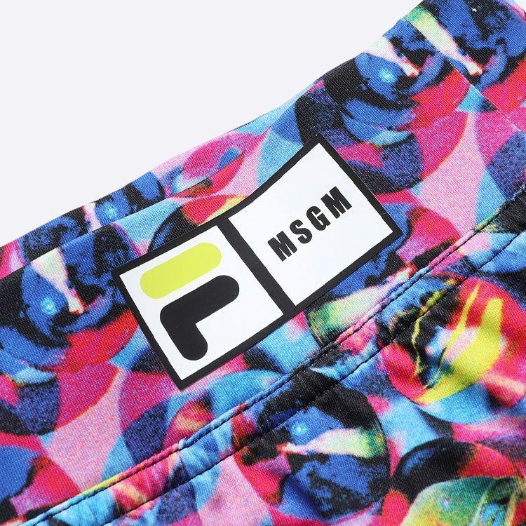 FILA x MSGM Casual Short Skirts Women's Multicolor A11W123325F-PT