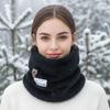 Осенне-зимний утолщенный флисовый плюшевый шарф-манишка для мужчин и женщин, ветрозащитная маска на все лицо для катания, рождественский подарок