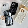 N16 Волнистый чехол для телефона с милым сердечком для iPhone 15 14 13 Pro Max Samsung S24 S23 Ultra A54 A14 A12 Xiaomi Redmi 13C Huawei Honor Мягкая задняя крышка