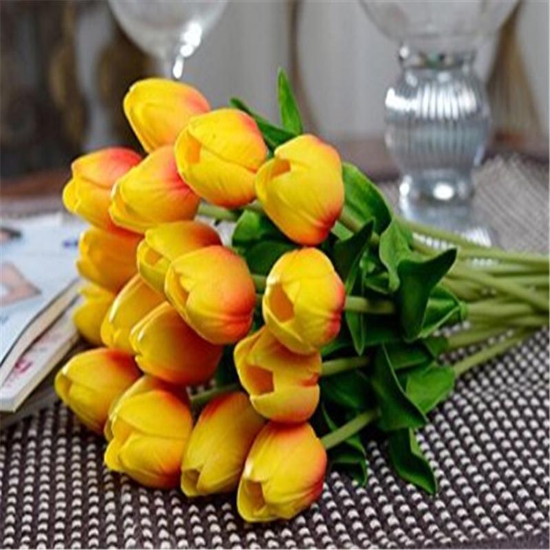 6 шт./лот букет искусственных цветов мини-тюльпан свадьба невесты гортензии цветочный декор для вечеринки