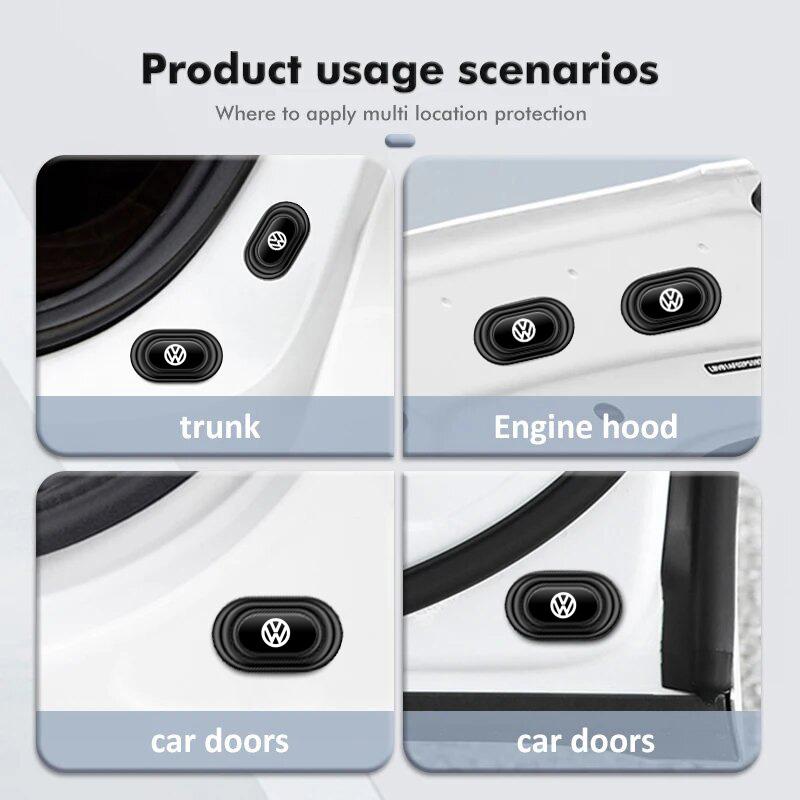 HAT1 4/8/12pcs Car Door Shock Pad Anti collision Silicone Sticker for Volkswagen VW Golf 5 6 7 Passat Tiguan Jetta Touareg Scirocco