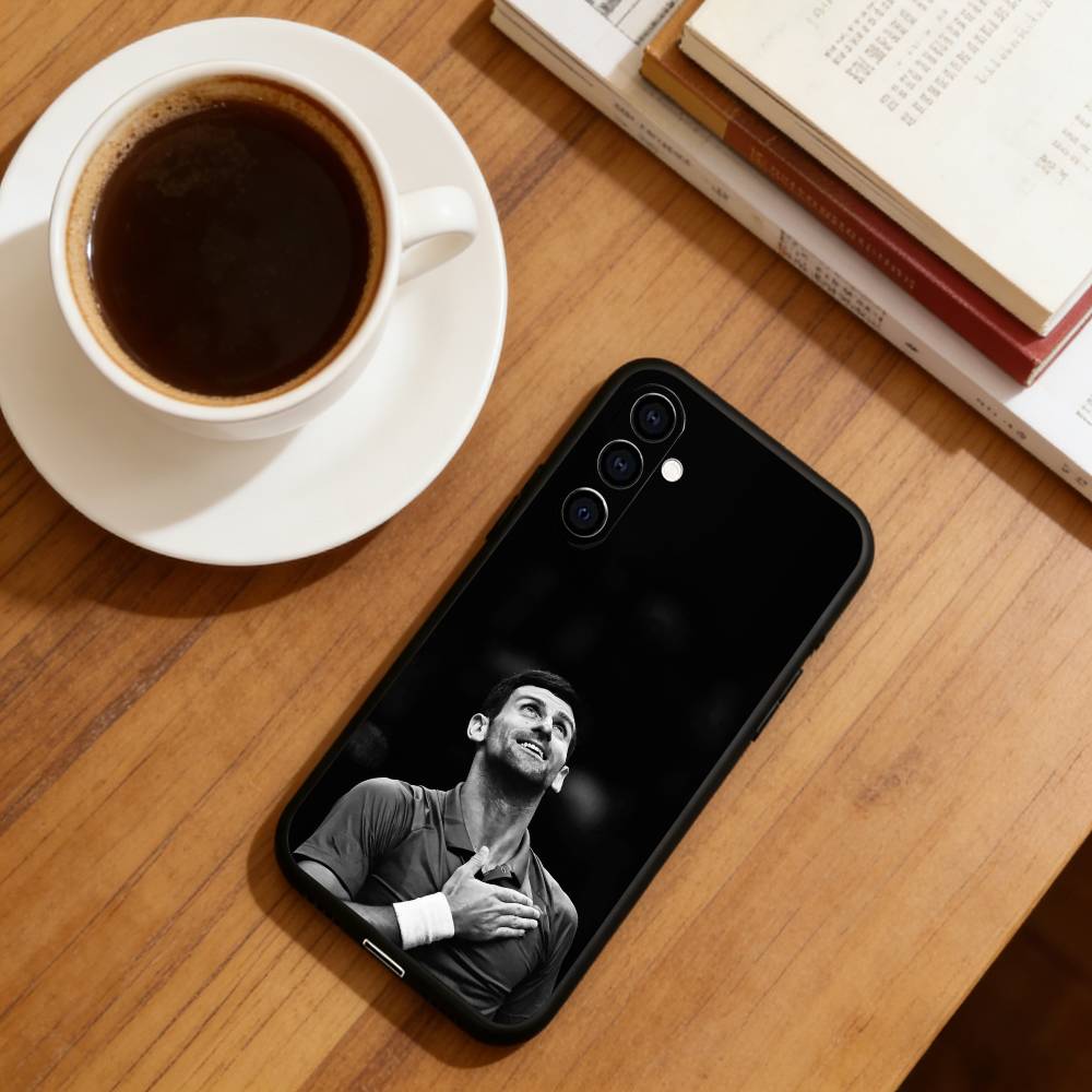 Novak Djokovic Phone Case For Samsung Galaxy A73,A72,A71,A70,A53,A52,A51,Others Soft Black Cover