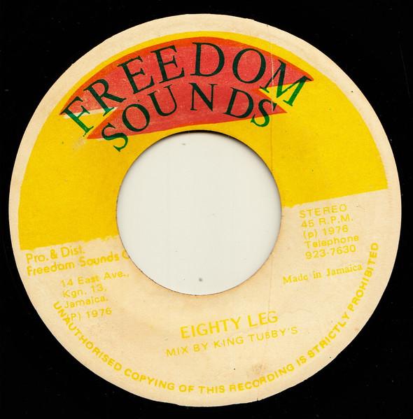 7-дюймовая пластинка BUNNY DOMINO Forty Leg NONE Freedom Sounds 1976 Ямайка Регги Ска Даб Б/у