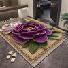 Коврик для пола 3D цветочный узор коврик для ванной комнаты высокоабсорбирующий быстросохнущий нескользящая резиновая основа кухонный душевой коврик для двери прачечной