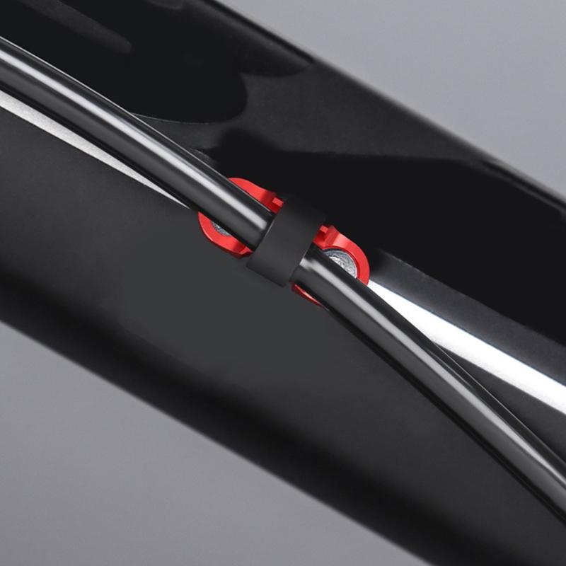 Bike Brake Shifts Cable Base Buckle Clip Part Cable Guide Bike Cable Clip Bicycles Aluminium Alloy Bike Cable Guide Hook