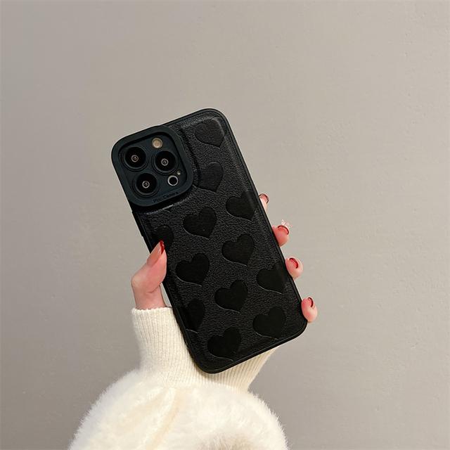 Мягкий кожаный чехол-сумка с милым сердечком для Iphone 13 12 11 14 Pro Max X Xr Xs, противоударный роскошный чехол-накладка на заднюю панель
