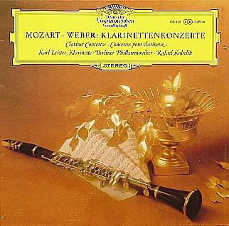 LP Record RAFAEL KUBELIK KARL LEISTER BERLI Mozart Weber Klarinettenkonzerte 136550 1968 Germany Classical Used