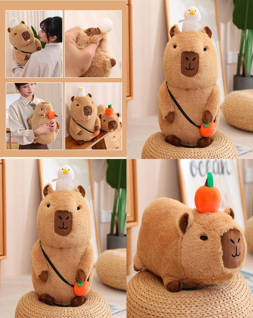 Cute Capybara Plush Toy Adorable And Soft Stuffed Animal Pillow Doll Perfect Gift For Kids