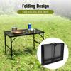Camping Folding Table Portable Outdoor Picnic Table Adjustable Height Camping Desk