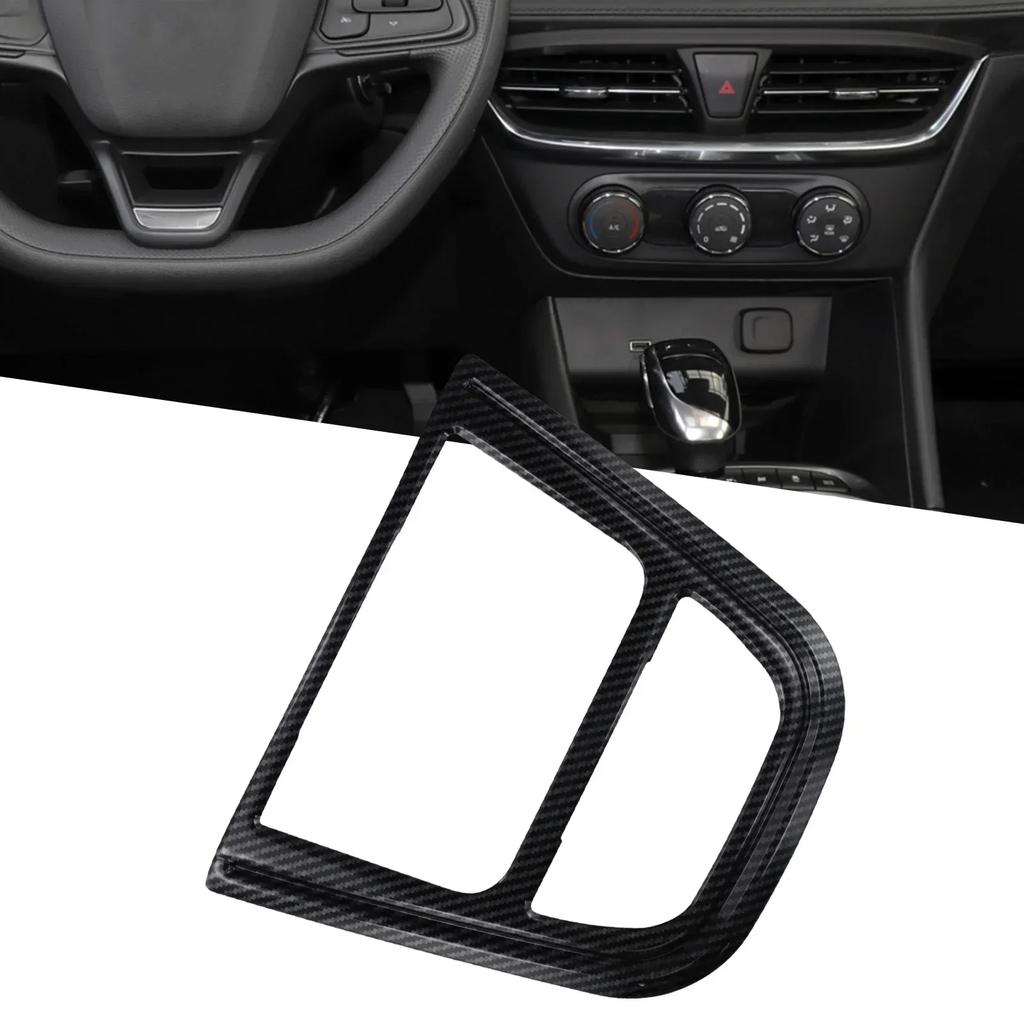 Car CD Panel Trim Center Console Cover Carbon Fiber Sticker Decal For Buick For Encore 2013-2015 Accessoire Interior Decoration