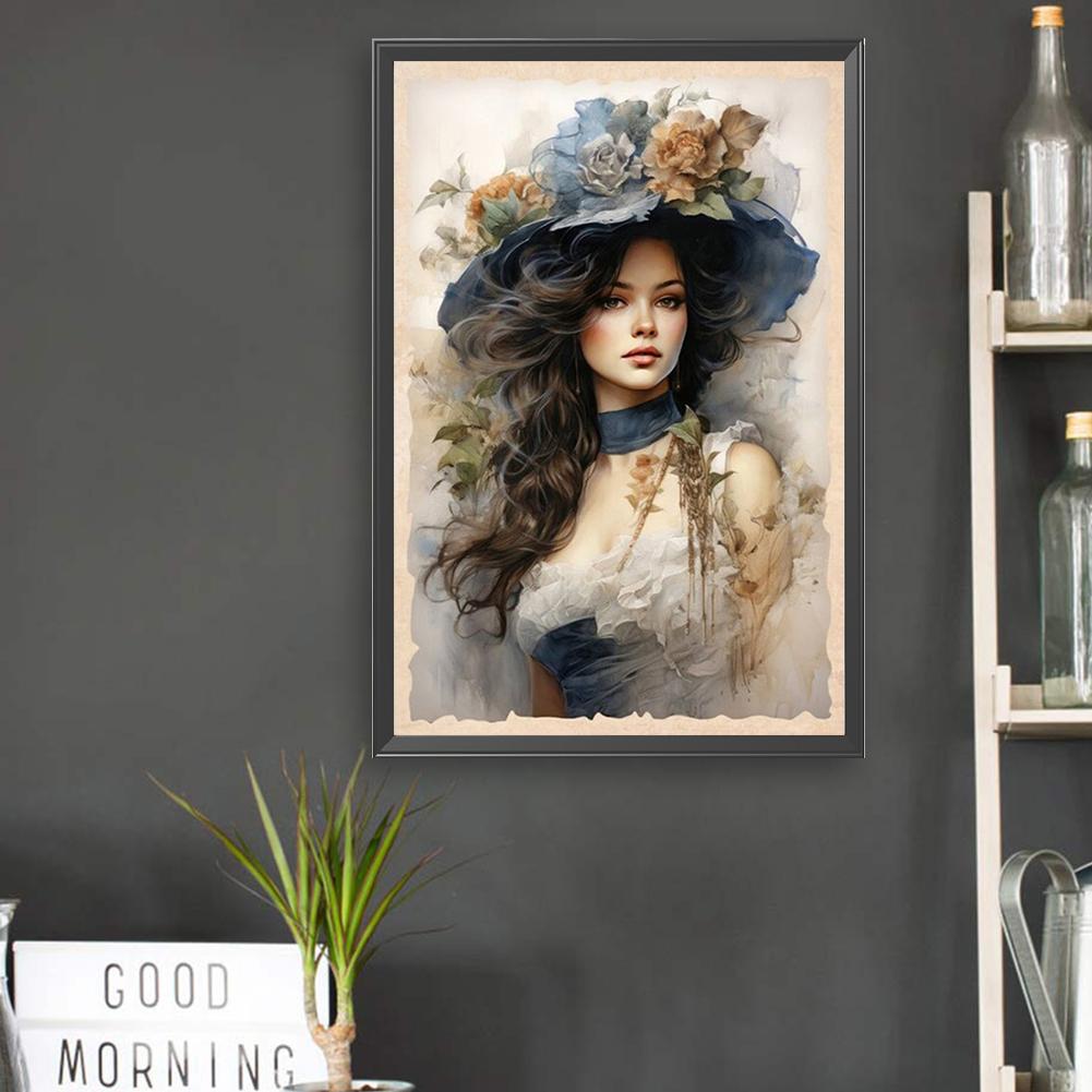 Картина по номерам Масляная живопись Серия женских персонажей 40x60см Сделай сам Масляное искусство Украшение стен дома Холст Картина девушки