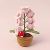 Ландыш Лампа Вязаная Искусственный Цветок с 7 Ночными Огоньками Маленький Цветок в Горшке Настольная Лампа для Подарка на День Святого Валентина, День Матери Домашний Настольный