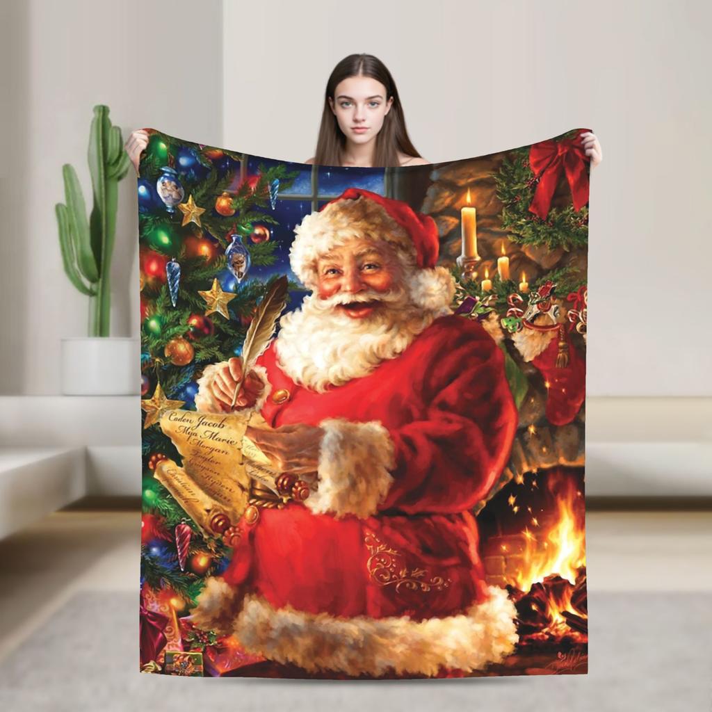 Рождественский плед для собаки и кошки флисовый весенне-осенний нордический с надписью "Счастливого Рождества" и "С Новым годом" тонкий плед для дома офиса покрывало